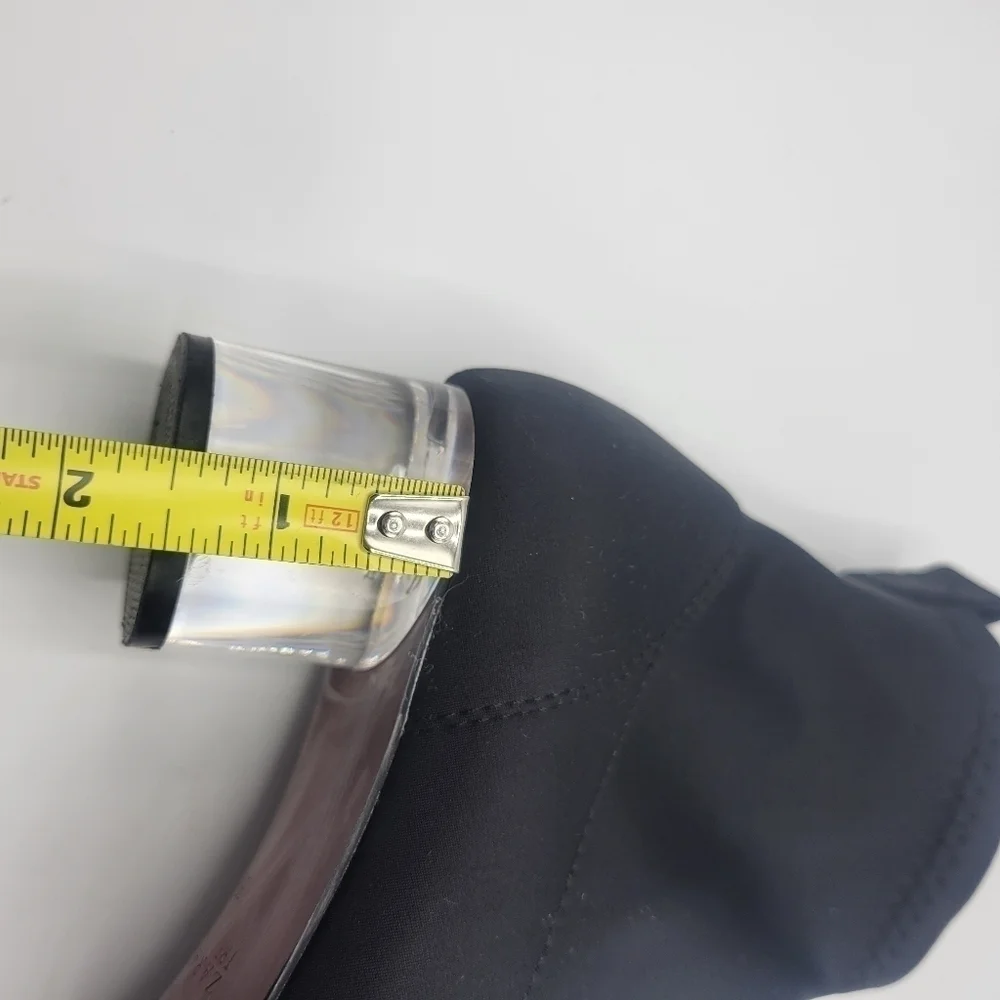 Zara booties with clear rounded heal size 35